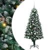 vidaXL Albero di Natale artificiale con 150 LED Verde 150 cm