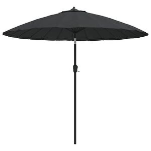 vidaXL Ombrellone da Esterni con Palo in Alluminio 270 cm Antracite