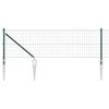 vidaXL Recinzione Euro con Punti 50 x 0,4 m Acciaio rivestito in PVC