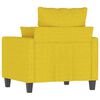 vidaXL Poltrona Giallo Chiaro 60 cm in Tessuto