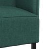 vidaXL Divano alto 101cm Verde scuro Tessuto