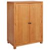 vidaXL Guardaroba Marrone 80 x 50 x 115 cm Legno di Quercia Massello