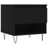 vidaXL Tavolino da Salotto Nero 50x46x50 cm in Legno Multistrato