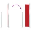 vidaXL Tenda Laterale Retrattile per Patio 170x300 cm Rosso