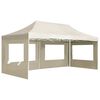 vidaXL Gazebo Professionale Pieghevole Alluminio con Pareti 6x3m Crema