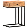 vidaXL Tavolino Laterale a Forma di U 45x30x61 cm in Massello Acacia