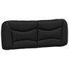 vidaXL Cuscino testiera Nero 135 cm in Similpelle