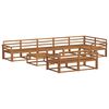 vidaXL Set di divani da esterno 9 pcs Naturale