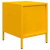 vidaXL Comodino Giallo Senape 35x39x43,5 cm in Acciaio