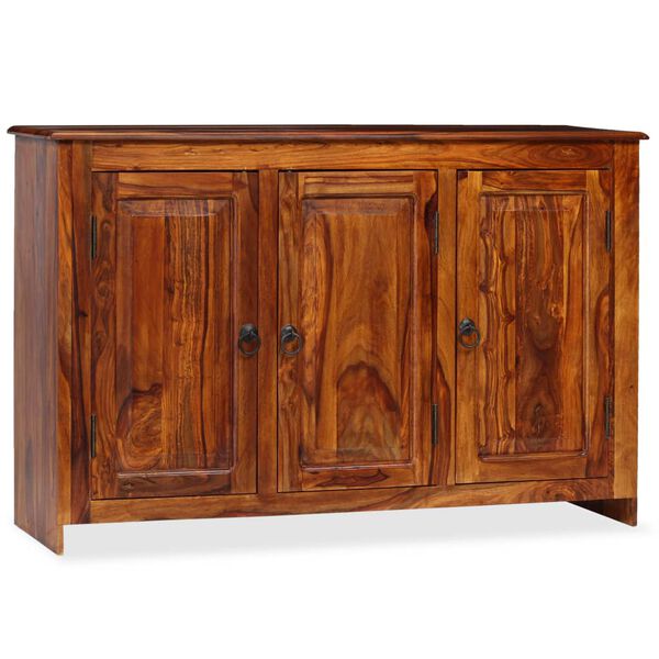 vidaXL Credenza in Legno Massello di Acacia 115x35x75 cm
