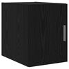 vidaXL Mobiletto a muro Rovere Nero 30 x 42.5 x 39.5 cm