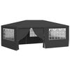 vidaXL Gazebo Professionale con Pareti 4x6 m Antracite 90 g/m&sup2;