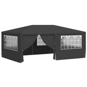 vidaXL Gazebo Professionale con Pareti 4x6 m Antracite 90 g/m&sup2;