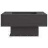 vidaXL Focolare Nero 60 x 60 x 30 cm Acciaio