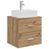 vidaXL Mobile Lavabo da Parete Rovere Artigianale 49,5 x 41 x 62,5 cm