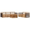 vidaXL Set di divani da esterno 6 pcs Naturale
