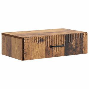vidaXL Tavolino da Parete Laterale Legno antico 59 x 34,5 x 17 cm