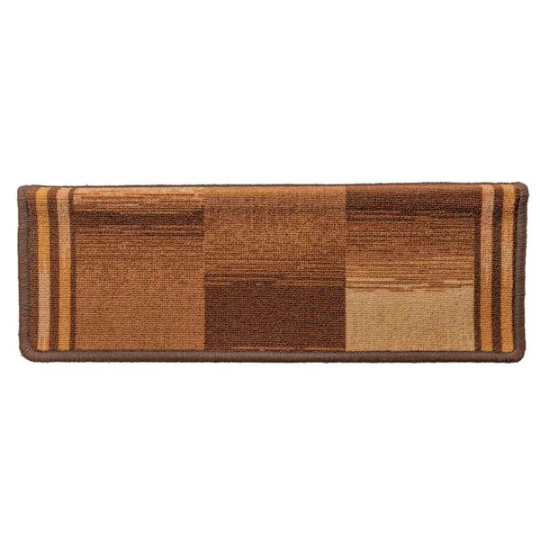 vidaXL Tappetini per Scale Autoadesivi 5 pz 65x21x4 cm Marroni