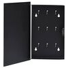 vidaXL Cassetta Portachiavi con Lavagna Magnetica Nera 30x20x4 cm