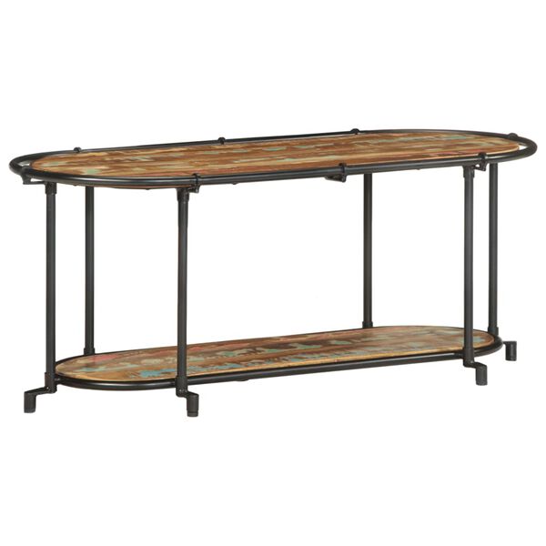 vidaXL Mobile Porta TV 100x42x40 cm in Legno Massello di Recupero