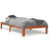 vidaXL Letto senza Materasso Marrone Cera 75x190 cm in Legno di Pino