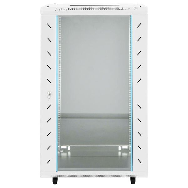 vidaXL Armadietto di Rete 18U 19" IP20 Grigio 60x60x100 cm