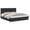 vidaXL Letto con Contenitore Nero 200 x 200 cm Legno ingegnerizzato