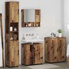 vidaXL Set di mobili per il bagno con porta 4 pcs Legno vecchio