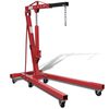 vidaXL Gru Idraulica Pieghevole per Officina 2 Ton 88,2 kg