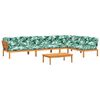 vidaXL Set Divano Pallet Giardino 5pz con Cuscini Massello Acacia