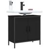vidaXL Mobile Lavabo Bagno Nero 60x30x60 cm in Legno Multistrato