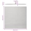 vidaXL Testa Doccia a Pioggia in Acciaio Inox 304 50x50 cm Quadrata
