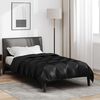 vidaXL Duvet Invernale Nero 220 x 135 cm Satin e Micropile