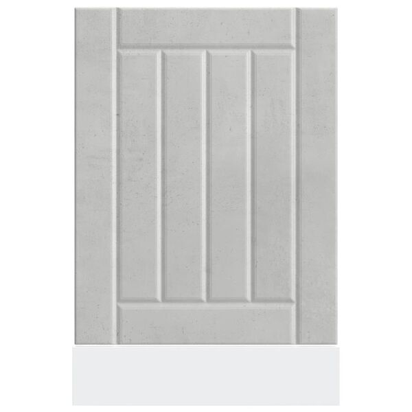 vidaXL Pannello Lavastoviglie Lucca Grigio Cemento Legno Multistrato