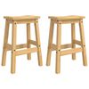 VidaXL Sgabello da bar 2 pcs Cera di Miele 44 x 30 x 63 cm