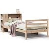 vidaXL Giroletto con Libreria senza Materasso 75x190 cm in Legno Pino