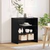 vidaXL Credenza Nero 70 x 41 x 75 cm Legno multistrato