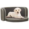 vidaXL Divano Cani Pieghevole Grigio 73x67x26 cm Cuscino Lino Lavabile