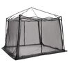 vidaXL Tenda interna Grigio e arancione 303 x 303 x 196 cm taffet&agrave;