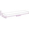 vidaXL Scaffali a Parete 4 pz Grigi 80x23,5x3,8 cm in MDF