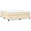 vidaXL Struttura Letto a Rete a Molle Crema 160x200 cm in Tessuto