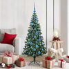 vidaXL Albero di Natale artificiale con luci integrate Verde 150 cm
