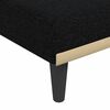 vidaXL Divano Letto a L Nero 275x140x70 cm in Tessuto