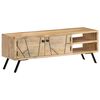 vidaXL Mobile Porta TV 110x30x40 cm in Legno Massello di Mango