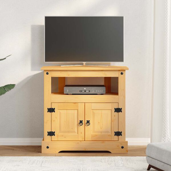 vidaXL Tavolo Console in Pino Messicano Corona Range 80x43x78 cm