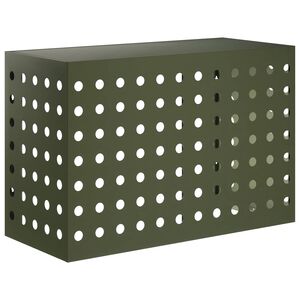 vidaXL Copertura per condizionatore d'aria Verde Oliva 90 x 40 x 60 cm