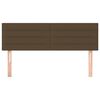 vidaXL Testiere 2 pz Marrone Scuro 72x5x78/88 cm in Tessuto