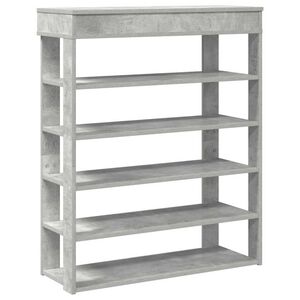 vidaXL Scarpiera Rovere Cemento 80x30x98 cm in Legno Multistrato