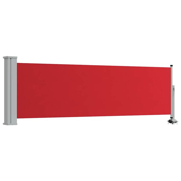 vidaXL Tenda Laterale Retrattile per Patio 80x300 cm Rosso