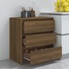 vidaXL Credenza Rovere Marrone 70x41x75 cm in Truciolato